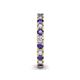 5 - Ellen 2.70 mm Iolite and Lab Grown Diamond Eternity Band 