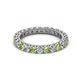 2 - Ellen 2.70 mm Peridot and Lab Grown Diamond Eternity Band 