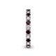 5 - Ellen 2.70 mm Red Garnet and Lab Grown Diamond Eternity Band 