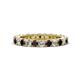 1 - Ellen 2.70 mm Red Garnet and Lab Grown Diamond Eternity Band 