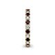 5 - Ellen 2.70 mm Red Garnet and Lab Grown Diamond Eternity Band 