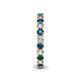 5 - Ellen 2.70 mm Blue Diamond and White Lab Grown Diamond Eternity Band 