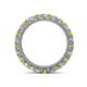 4 - Ellen 2.70 mm Yellow Diamond and White Lab Grown Diamond Eternity Band 