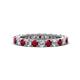 1 - Ellen 2.70 mm Ruby and Lab Grown Diamond Eternity Band 