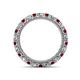 4 - Ellen 2.70 mm Ruby and Lab Grown Diamond Eternity Band 