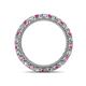 4 - Ellen 2.70 mm Pink Sapphire and Lab Grown Diamond Eternity Band 