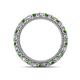 4 - Ellen 2.70 mm Green Garnet and Lab Grown Diamond Eternity Band 