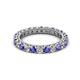 2 - Ellen 2.70 mm Tanzanite and Lab Grown Diamond Eternity Band 