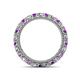 4 - Ellen 2.70 mm Amethyst and Lab Grown Diamond Eternity Band 