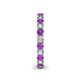 5 - Ellen 2.70 mm Amethyst and Lab Grown Diamond Eternity Band 