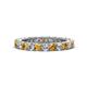 1 - Ellen 2.70 mm Citrine and Lab Grown Diamond Eternity Band 