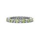 1 - Ellen 2.70 mm Peridot and Lab Grown Diamond Eternity Band 