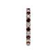 4 - Joyce 2.70 mm Red Garnet and Lab Grown Diamond Eternity Band 