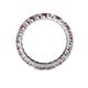 4 - Joyce 3.00 mm Rhodolite Garnet and Lab Grown Diamond Eternity Band 