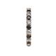 5 - Joyce 3.00 mm Black and White Lab Grown Diamond Eternity Band 