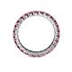 4 - Joyce 3.00 mm Pink Tourmaline and Lab Grown Diamond Eternity Band 