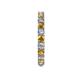 5 - Joyce 3.00 mm Citrine and Lab Grown Diamond Eternity Band 