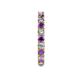 5 - Joyce 3.00 mm Amethyst and Lab Grown Diamond Eternity Band 