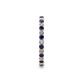 5 - Joyce 2.00 mm Blue Sapphire and Lab Grown Diamond Eternity Band 