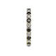 4 - Joyce 2.70 mm Black and White Lab Grown Diamond Eternity Band 