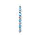 4 - Joyce 2.70 mm Blue Topaz and Lab Grown Diamond Eternity Band 