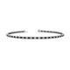 1 - Leslie 2.00 mm Black Diamond and Lab Grown Diamond Eternity Tennis Bracelet 