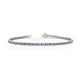 1 - Izarra 2.00 mm Tanzanite and Lab Grown Diamond Eternity Tennis Bracelet 