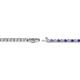 2 - Izarra 2.00 mm Tanzanite and Lab Grown Diamond Eternity Tennis Bracelet 