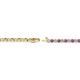 2 - Izarra 2.00 mm Amethyst and Lab Grown Diamond Eternity Tennis Bracelet 