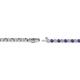 2 - Izarra 2.00 mm Iolite and Lab Grown Diamond Eternity Tennis Bracelet 