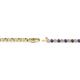 2 - Izarra 2.00 mm Iolite and Lab Grown Diamond Eternity Tennis Bracelet 