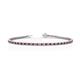 1 - Izarra 2.00 mm Ruby and Lab Grown Diamond Eternity Tennis Bracelet 