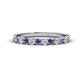 1 - Emlynn 2.70 mm Iolite and Diamond 10 Stone Wedding Band 