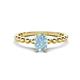 1 - Helen Bold Oval Cut Aquamarine Solitaire Promise Ring 