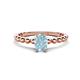 1 - Helen Bold Oval Cut Aquamarine Solitaire Promise Ring 
