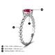 3 - Helen Bold Oval Cut Ruby Solitaire Promise Ring 