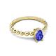 5 - Helen Bold Oval Cut Tanzanite Solitaire Promise Ring 