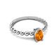 5 - Helen Bold Oval Cut Citrine Solitaire Promise Ring 