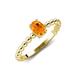 4 - Helen Bold Oval Cut Citrine Solitaire Promise Ring 