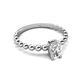 5 - Helen Bold Oval Cut White Sapphire Solitaire Promise Ring 