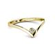 2 - Shana Bold Solitaire Round Diamond "V" Promise Ring 