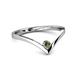 2 - Shana Delicat Round Lab Created Alexandrite "V" Promise Ring 