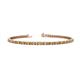 1 - Leslie 2.70 mm Citrine and Lab Grown Diamond Eternity Tennis Bracelet 