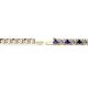 2 - Leslie 3.40 mm Iolite and Lab Grown Diamond Eternity Tennis Bracelet 