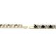 2 - Leslie 3.40 mm Black Diamond and Lab Grown Diamond Eternity Tennis Bracelet 