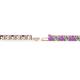 2 - Leslie 3.40 mm Amethyst and Lab Grown Diamond Eternity Tennis Bracelet 