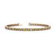 1 - Leslie 3.40 mm Citrine and Lab Grown Diamond Eternity Tennis Bracelet 