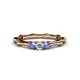 1 - Twyla Diamond and Tanzanite Three Stone Ring 