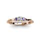 3 - Twyla Diamond and Tanzanite Three Stone Ring 