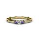 1 - Twyla Diamond and Iolite Three Stone Ring 